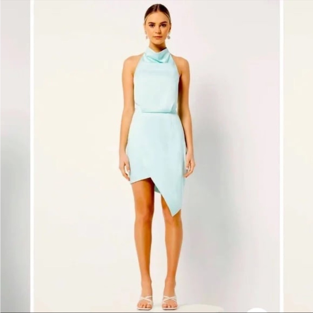 Elliatt camo Asymmetrical Halter Dress